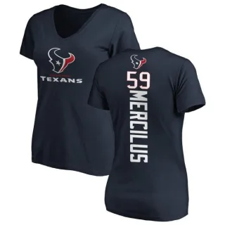 Whitney Mercilus Women's Houston Texans Backer Slim Fit T-Shirt - Navy