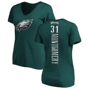 Wilbert Montgomery Women's Philadelphia Eagles Backer Slim Fit T-Shirt - Green