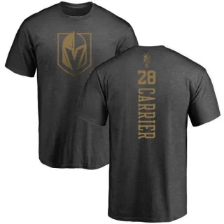William Carrier Vegas Golden Knights Charcoal One Color Backer T-Shirt