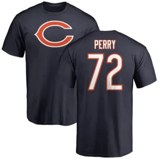 William Perry Chicago Bears Name & Number Logo T-Shirt - Navy