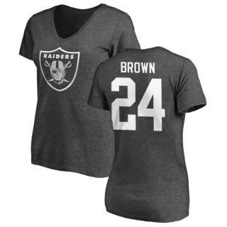 Willie Brown Women's Oakland Raiders One Color T-Shirt - Ash