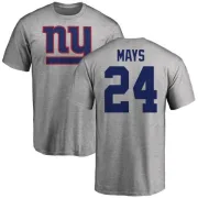 Willie Mays New York Giants Name & Number Logo T-Shirt - Ash