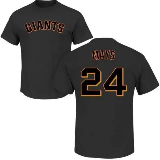 Willie Mays San Francisco Giants Name & Number T-Shirt - Black