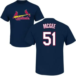 Willie McGee St. Louis Cardinals Name & Number T-Shirt - Navy