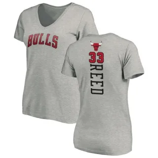 Willie Reed Women's Chicago Bulls Ash Backer T-Shirt