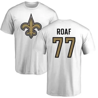 Willie Roaf New Orleans Saints Name & Number Logo T-Shirt - White