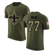 Willie Roaf New Orleans Saints Olive Salute to Service Legend T-Shirt