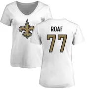 Willie Roaf Women's New Orleans Saints Name & Number Logo Slim Fit T-Shirt - White