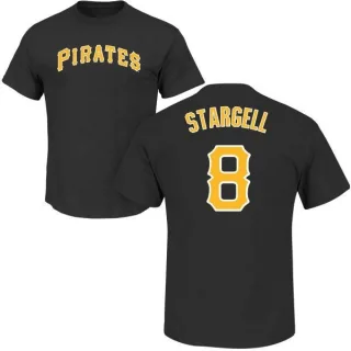 Willie Stargell Pittsburgh Pirates Name & Number T-Shirt - Black