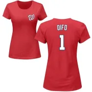 Wilmer Difo Women's Washington Nationals Name & Number T-Shirt - Red