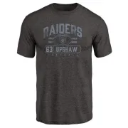 Wilson Gene Upshaw Oakland Raiders Flanker Tri-Blend T-Shirt - Black