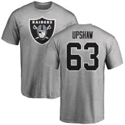 Wilson Gene Upshaw Oakland Raiders Name & Number Logo T-Shirt - Ash