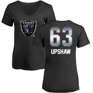 Wilson Gene Upshaw Women's Oakland Raiders Midnight Mascot T-Shirt - Black