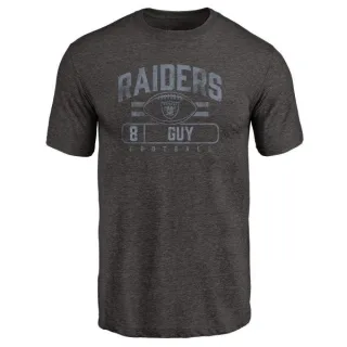 Wilson Ray Guy Oakland Raiders Flanker Tri-Blend T-Shirt - Black