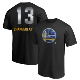 Wilt Chamberlain Golden State Warriors Black Midnight Mascot T-Shirt