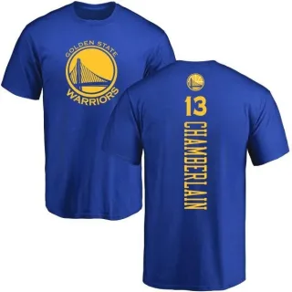 Wilt Chamberlain Golden State Warriors Royal Backer T-Shirt