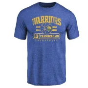 Wilt Chamberlain Golden State Warriors Royal Baseline Tri-Blend T-Shirt