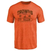 Wyatt Teller Cleveland Browns Flanker Tri-Blend T-Shirt - Orange