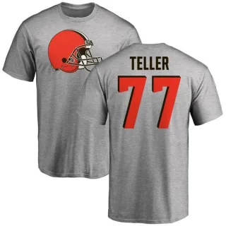 Wyatt Teller Cleveland Browns Name & Number Logo T-Shirt - Ash