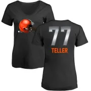 Wyatt Teller Women's Cleveland Browns Midnight Mascot T-Shirt - Black