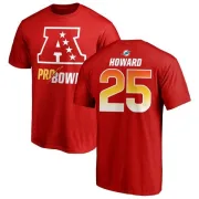 Xavien Howard Miami Dolphins AFC 2019 Pro Bowl Red Name & Number T-Shirt