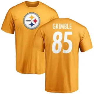 Xavier Grimble Pittsburgh Steelers Name & Number Logo T-Shirt - Gold