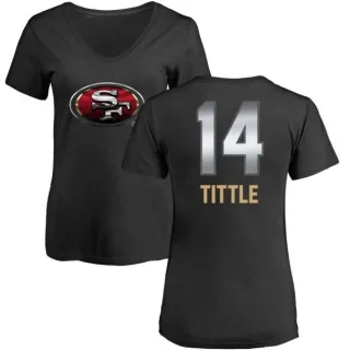 Y.A. Tittle Women's San Francisco 49ers Midnight Mascot T-Shirt - Black