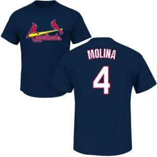 Yadier Molina St. Louis Cardinals Name & Number T-Shirt - Navy