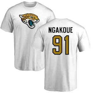 Yannick Ngakoue Jacksonville Jaguars Name & Number Logo T-Shirt - White