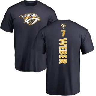 Yannick Weber Nashville Predators Backer T-Shirt - Navy