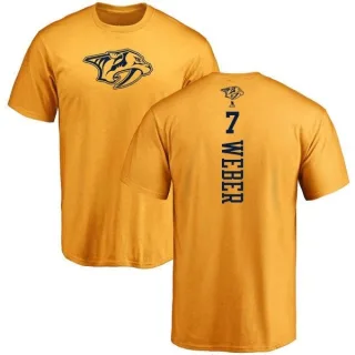 Yannick Weber Nashville Predators One Color Backer T-Shirt - Gold