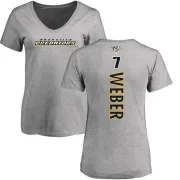 Yannick Weber Women's Nashville Predators Backer T-Shirt - Ash