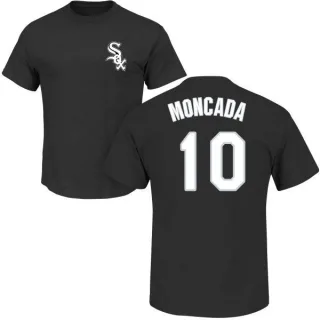 Yoan Moncada Chicago White Sox Name & Number T-Shirt - Black