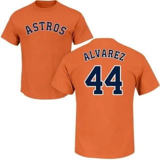 Yordan Alvarez Houston Astros Name & Number T-Shirt - Orange