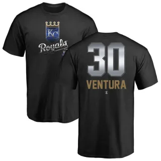 Yordano Ventura Kansas City Royals Midnight Mascot T-Shirt - Black