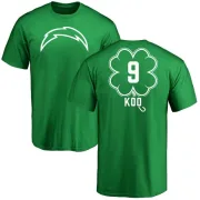 Younghoe Koo Los Angeles Chargers Green St. Patrick's Day Name & Number T-Shirt