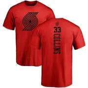 Zach Collins Portland Trail Blazers Red One Color Backer T-Shirt