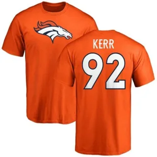 Zach Kerr Denver Broncos Name & Number Logo T-Shirt - Orange