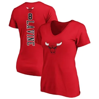 Zach LaVine Women's Chicago Bulls Red Backer T-Shirt