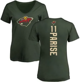 Zach Parise Women's Minnesota Wild Backer T-Shirt - Green