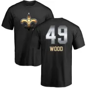 Zach Wood New Orleans Saints Midnight Mascot T-Shirt - Black