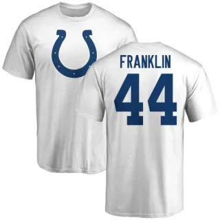 Zaire Franklin Indianapolis Colts Name & Number Logo T-Shirt - White