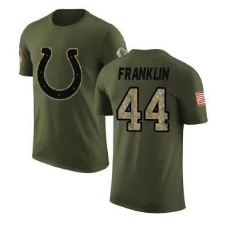 Zaire Franklin Indianapolis Colts Olive Salute to Service Legend T-Shirt