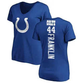 Zaire Franklin Women's Indianapolis Colts Backer Slim Fit T-Shirt - Royal