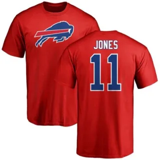 Zay Jones Buffalo Bills Name & Number Logo T-Shirt - Red