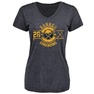 Zemgus Girgensons Women's Buffalo Sabres Insignia Tri-Blend T-Shirt - Navy