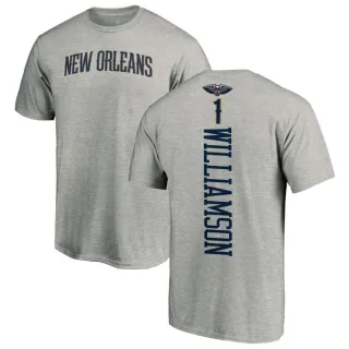 Zion Williamson New Orleans Pelicans Ash Backer T-Shirt