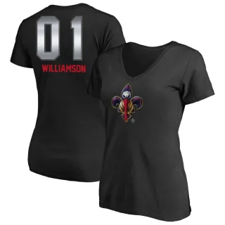 Zion Williamson Women's New Orleans Pelicans Black Midnight Mascot T-Shirt