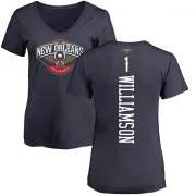 Zion Williamson Women's New Orleans Pelicans Navy Backer T-Shirt